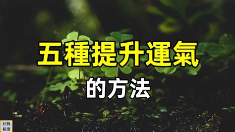 提升運氣的方法